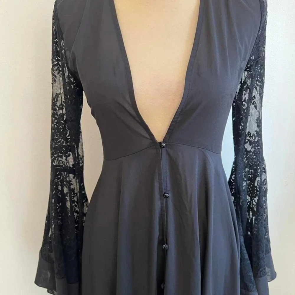 Killstar misty nights maxi lace dress witchy whimsigoth - Picture 4 of 5